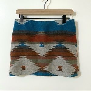 American Eagle Outfitters Southwestern Mini Skirt